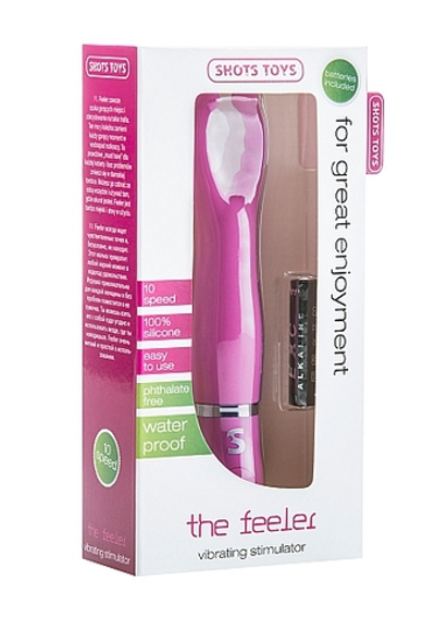 Розовый вибростимулятор The Feeler - 18 см. (Цвет: розовый)