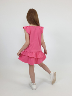 02-136-4 Комплект для девочки (фуфайка+ юбка)