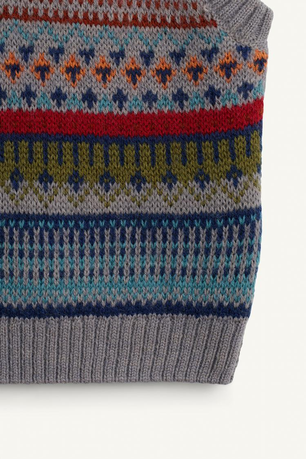 ZARA ВЯЗАНАЯ ЖИЛЕТКА БЕЗ РУКАВОВ, РАЗНОЦВЕТНЫЙ