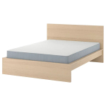 Кровать - IKEA MALM, 200х160 см, матрас жесткий, под беленый дуб, МАЛЬМ ИКЕА