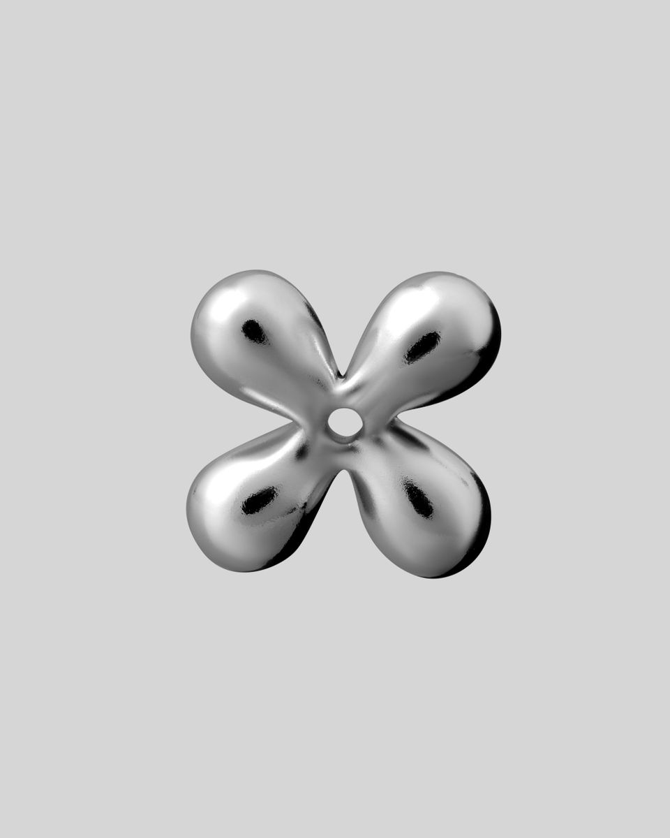 Цветок Стеклянный металл