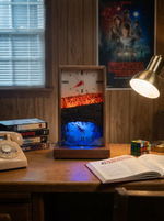 Настольные часы "Изнанка" - арт-объект с двумя циферблатами и подсветкой