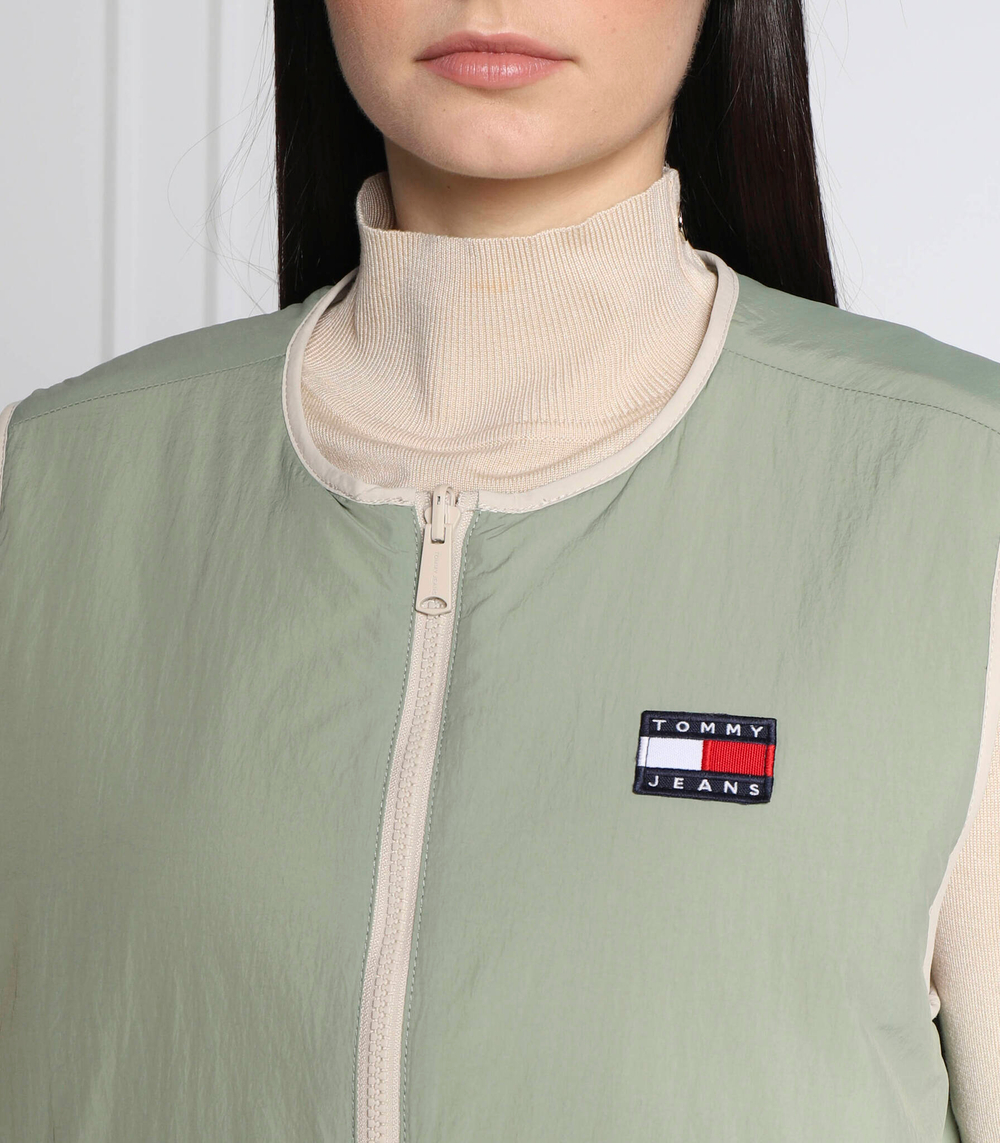 двусторонняя безрукавка Tommy Jeans - бежевый(DW0DW14934)