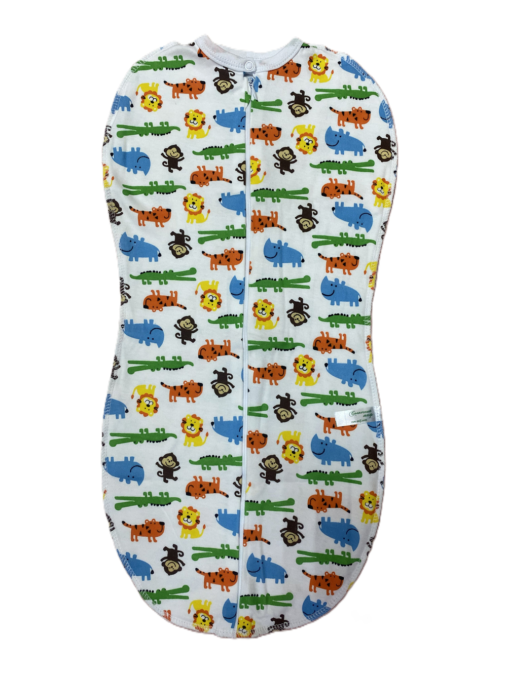 Пеленка-кокон на молнии из интерлока (100% хлопок) размер 2 на рост 62-68 см