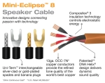Wireworld Mini Eclipse 8 Speaker Cable 3.0m Pair (Spade-Spade),акуст,3,0м,"лопатки"(MES3.0MB-8)