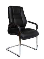 Кресло офисное  Bern CF  black  черная экокожа