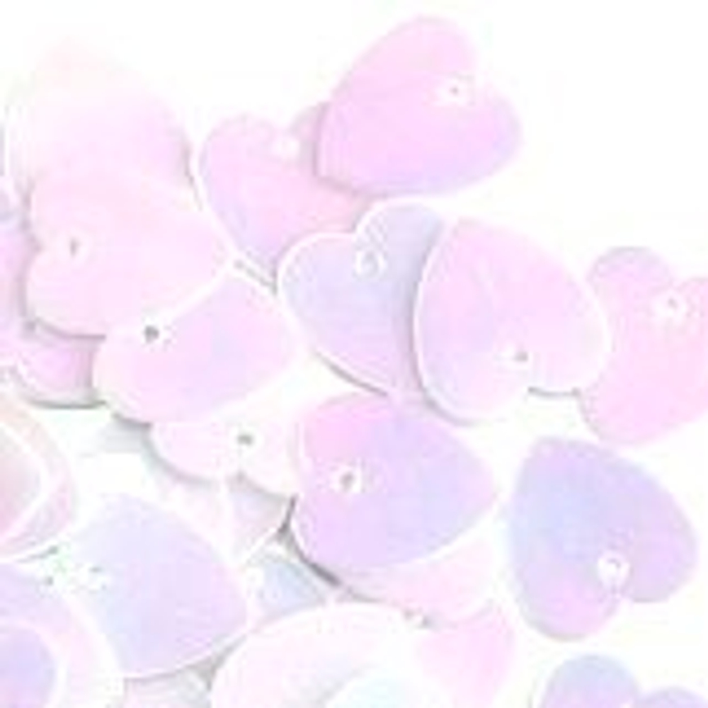 Пайетки фигурные голографические-(сердечки)-10гр-10х11мм-Colibry