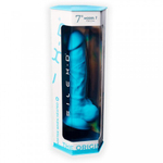 Фаллоимитатор SilexD Model 1 (17,6×3,5 см) с двойной плотностью голубой