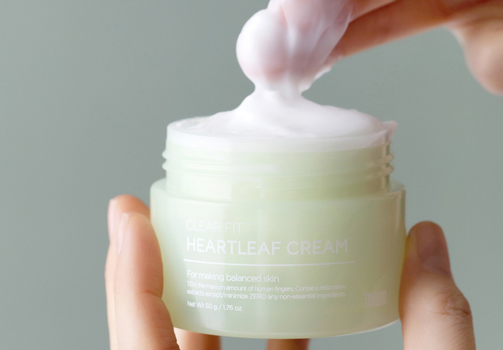 Балансирующий крем с экстрактом Хауттюйнии Tenzero Clear Fit Heartleaf Cream 50мл