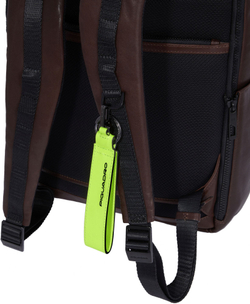 Рюкзак Piquadro Harper CA4818AP/VETM зеленый/темно-коричневый кожа