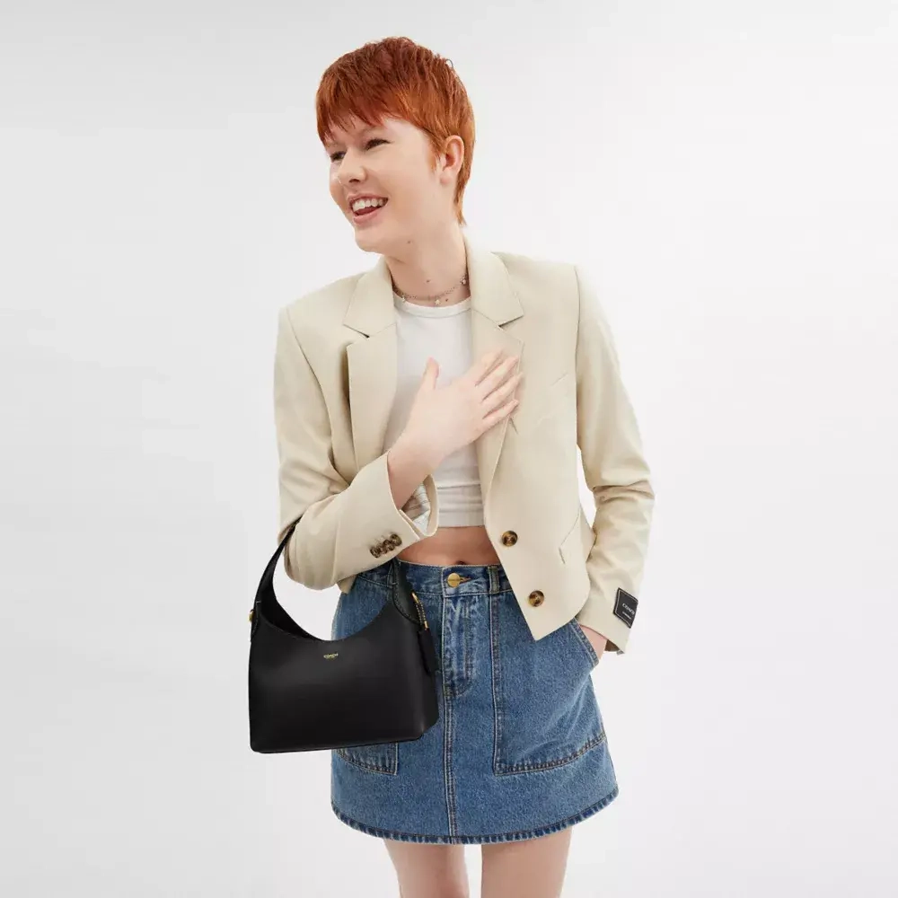 COACH СУМКА ЧЕРЕЗ ПЛЕЧО BROOKLYN 23, ЧЕРНЫЙ