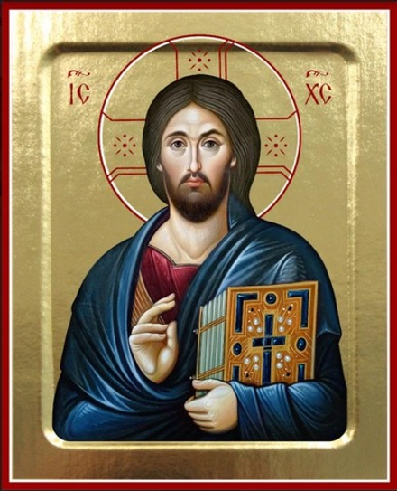 Икона Спасителя (Синайский) на дереве: 125 х 160 (Синопсисъ)