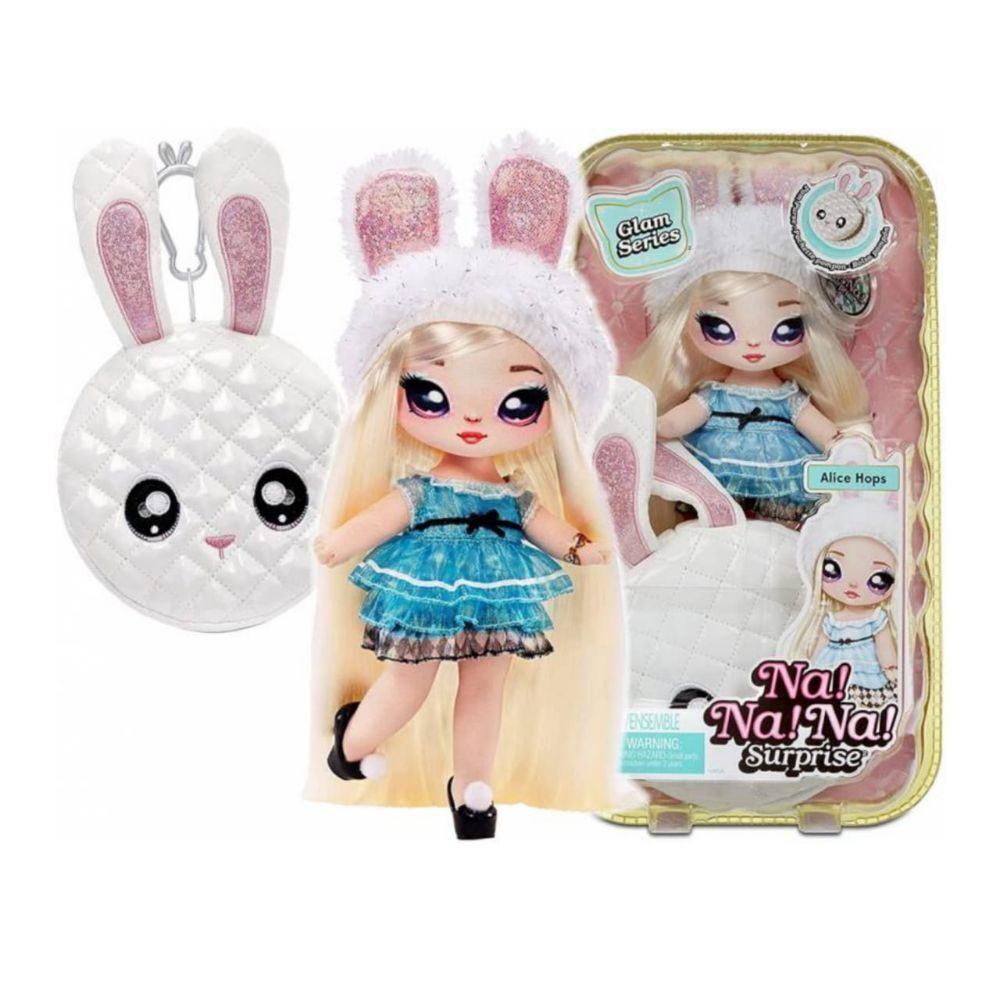 Кукла Na! Na! Na! Surprise 2 в 1 серия Glam Series Alice Hops белый кролик