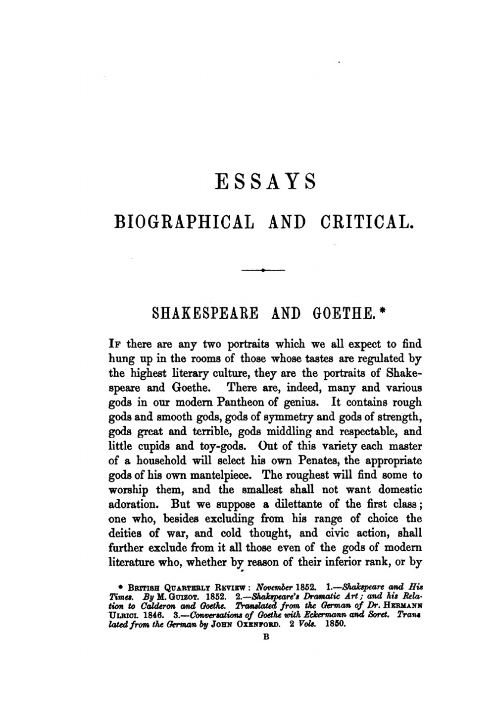 Essays Biographical and Critical. Chiefly On English Poets | Masson David