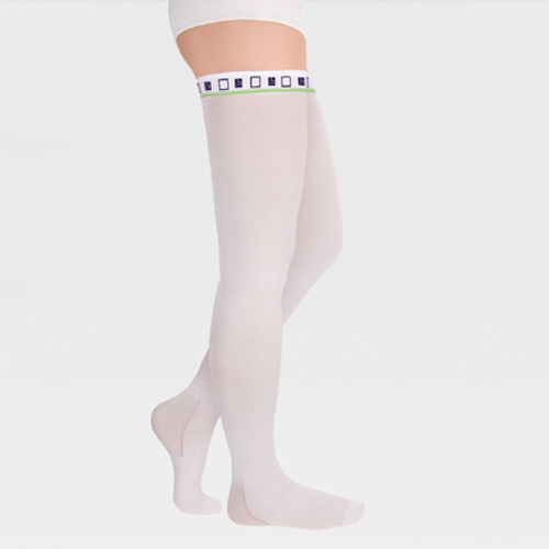 Чулки медицинские компрессионные LUOMMA IDEALISTA, ID-380 (XXL, 1 класс W широкое бедро, белый)