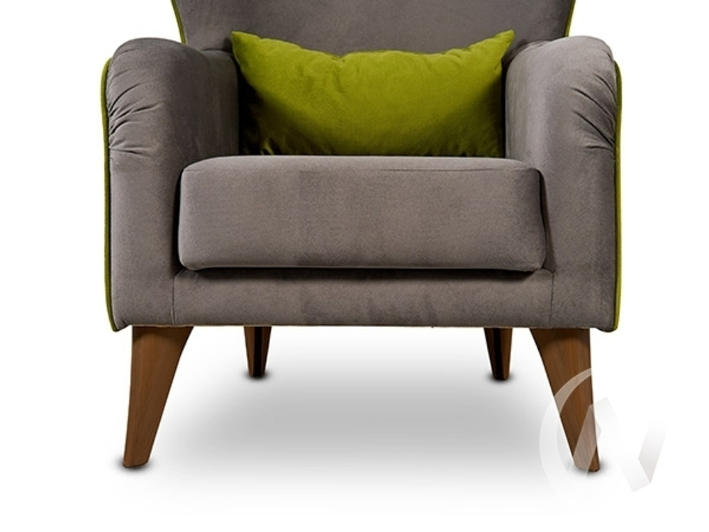 Кресло Вояж 7 Карат 18 (графитовый однотон)/Карат 29 (зеленый однотон)