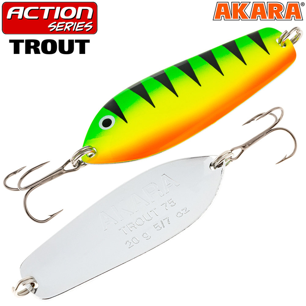 Блесна колебалка Akara Action Series Trout 55 11,5 гр. 6-Sil