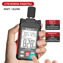 Шумомер цифровой iCartool IC-M102