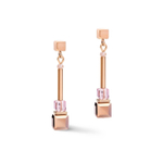 Серьги Coeur de Lion Rose Gold Lilac 5042/21-0829 цвет фиолетовый, золотой