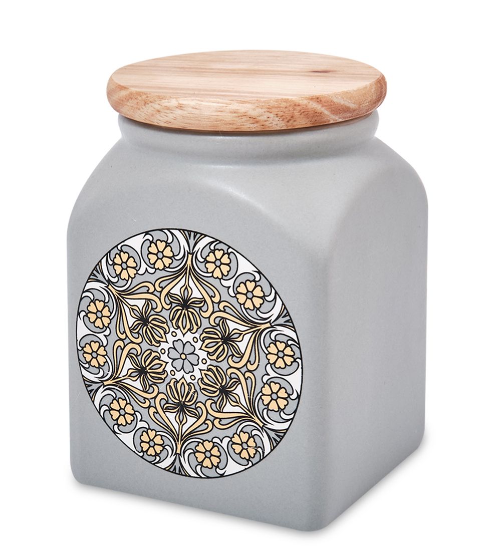 TJ-17/1 Керамическая банка сред. с крышкой