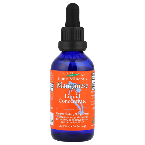 Eidon Ionic Minerals, жидкий концентрат марганца, 60 мл (2 унции)