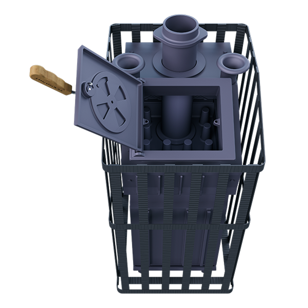 Чугунная печь для бани Гроза 24 (М) Ураган