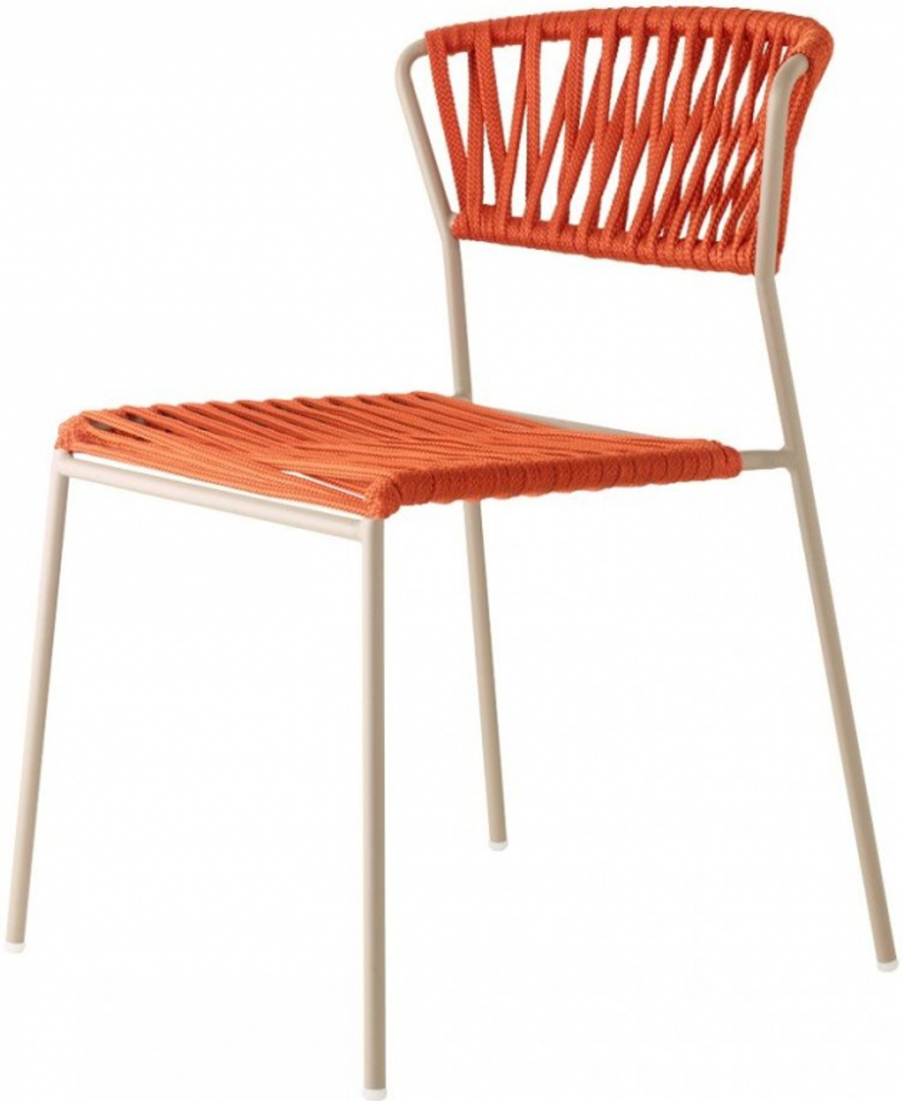 Стул плетеный Scab Design Lisa Filo, тортора, оранжевый