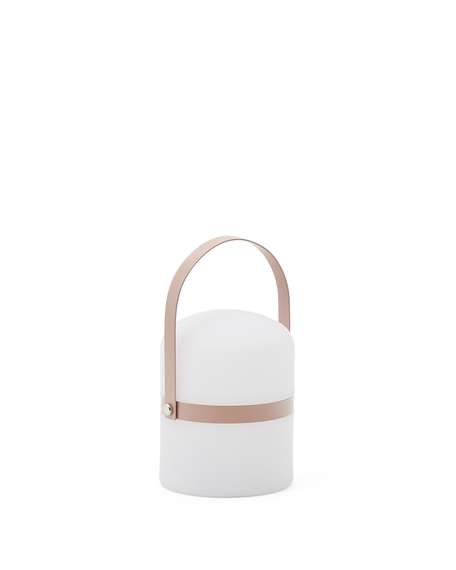 Ridley mini Настольная лампа LED с ручкой розового цвета