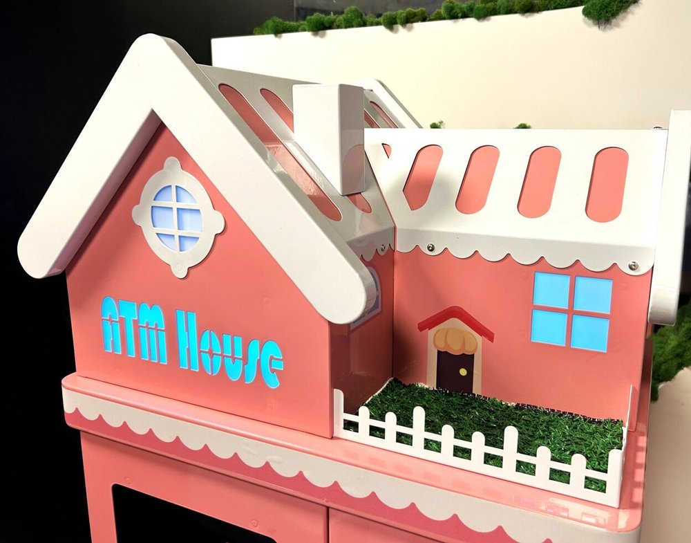 Разменный автомат для продажи жетонов "Кукольный домик" с купюроприемником