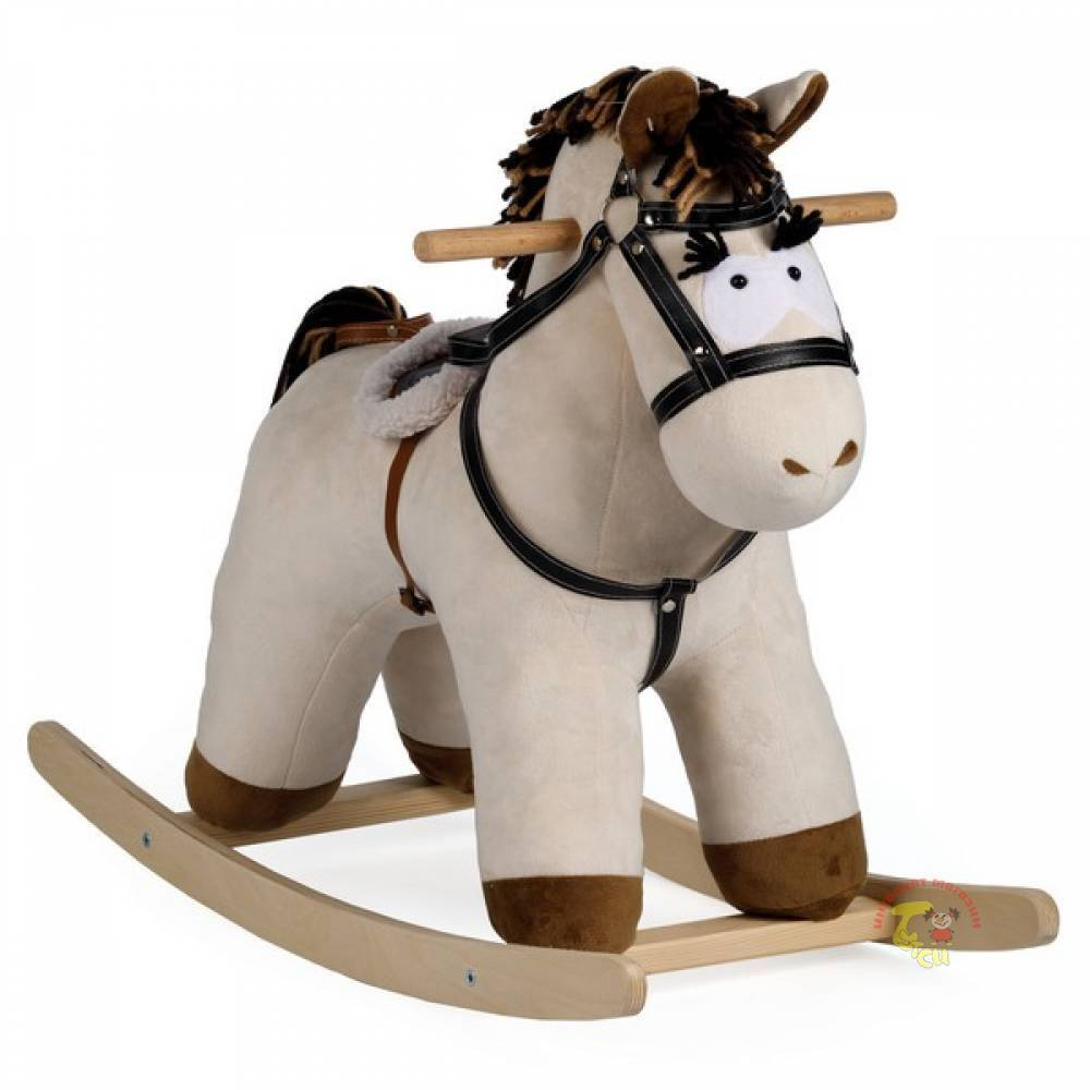 Качалка мягкая Тутси "Конь "Свэн" (бежевый, 10 фраз, музыка), 693-2020