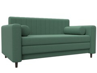 Диван прямой Лига-070, Амур 11 РОГОЖКА зеленый