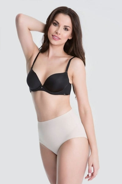 Высокие бесшовные корректирующие трусики (Размер: XXL) (Цвет: телесный)