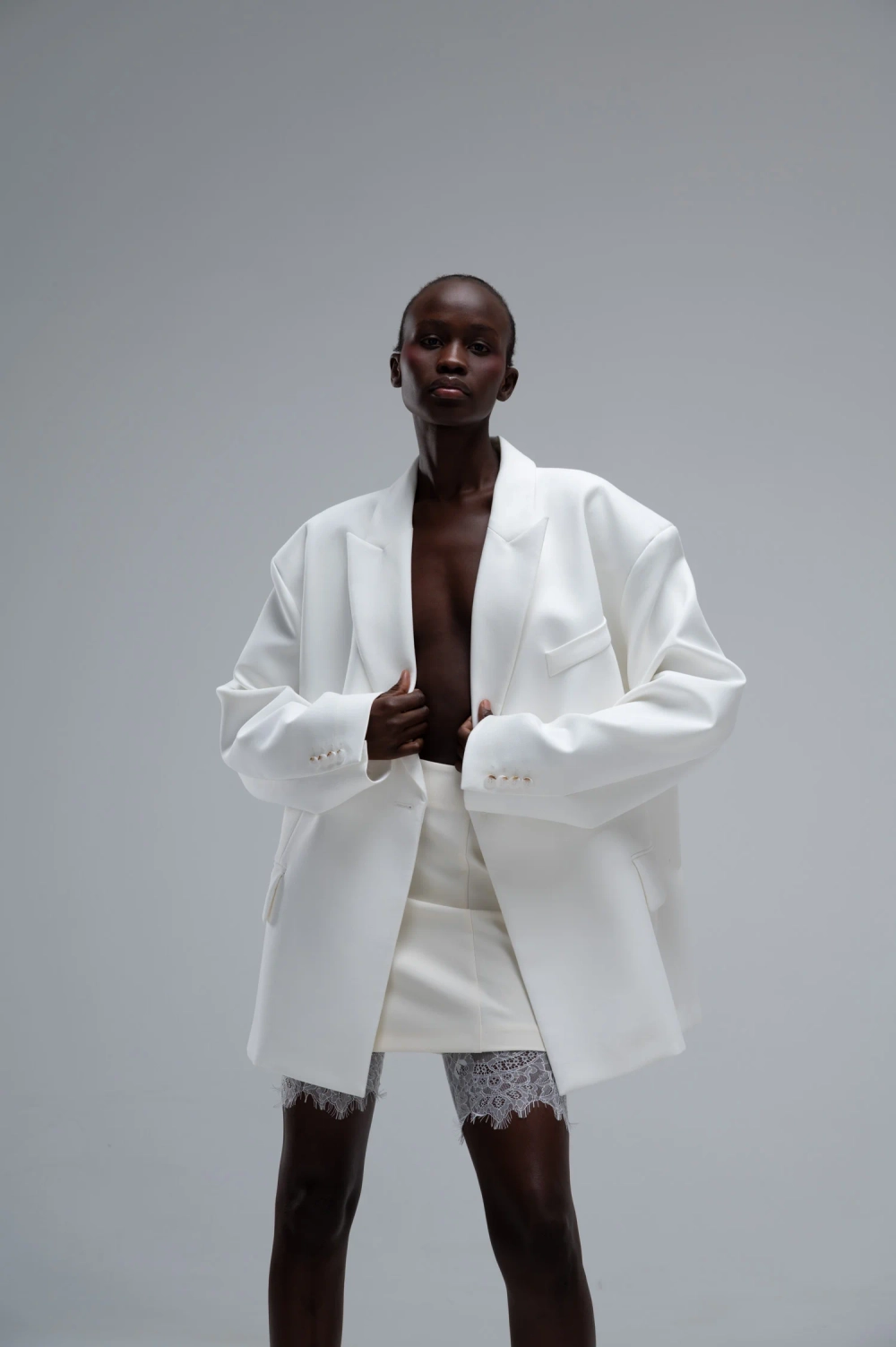 Юбка мини сливочная