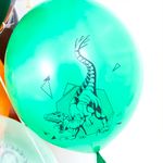 Шар (12''/30 см) Эра Динозавров, Ассорти, пастель, 2 ст, 25 шт.