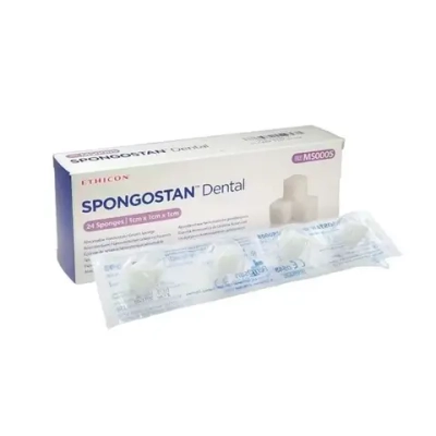 Гемостатическая губка Спонгостан рассасывающаяся стерильная 7х5х1 см 20 шт MS0002