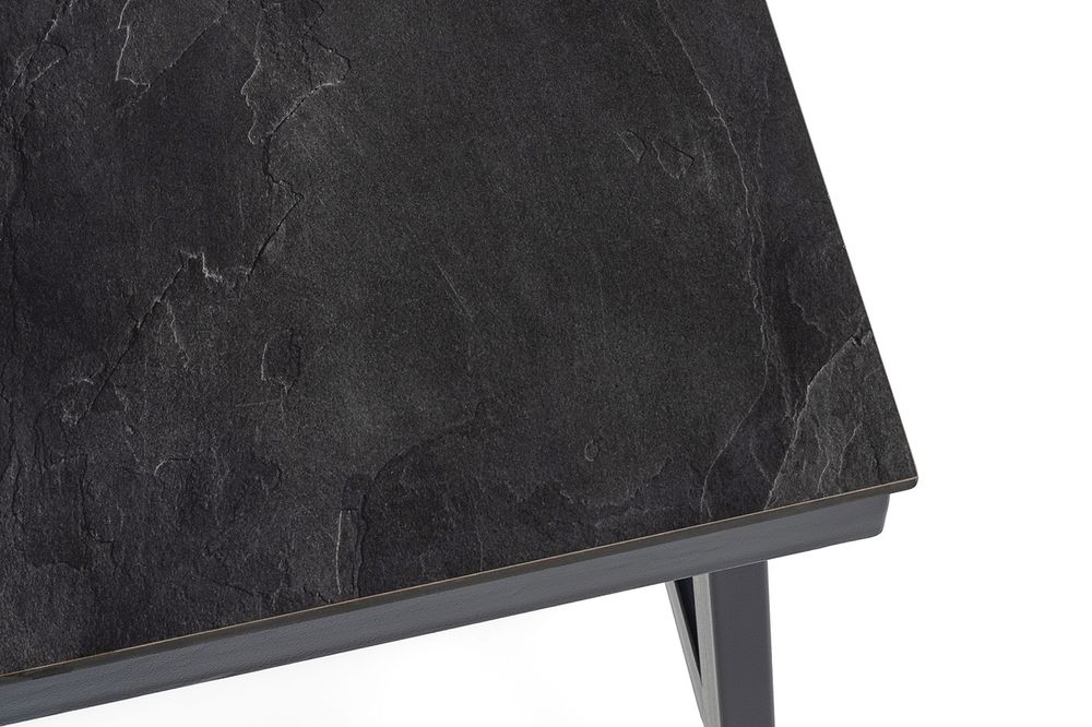 "Рио" стол из HPL 130х90см, цвет столешницы "серый гранит"