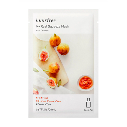 Маска для лица Innisfree My Real Squeeze EX Fig тканевая с экстрактом инжира 20 мл