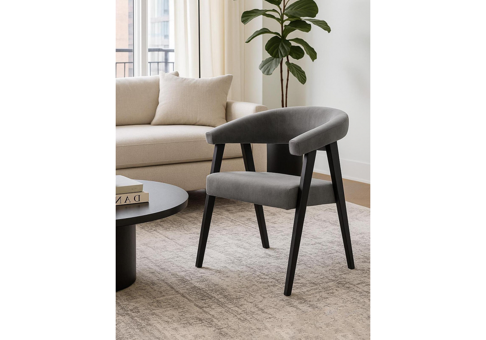 Стул деревянный Woodville Невада 2 ткань 234, черное дерево