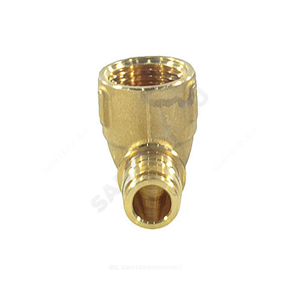 Тройник для PE-X труб радиальный латунь Дн 16х1/2"х16 ВР РОС GX154(AC)Y033