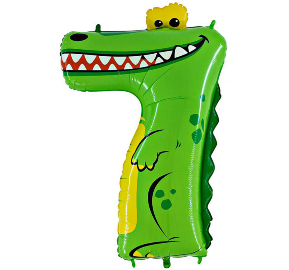 Цифра 7 - крокодил