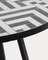 Стол Tella Ø90 см, черно-белая плитка