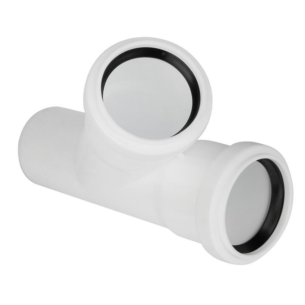 Тройник канализационный малошумный 50х50 мм 45° RTP Elite