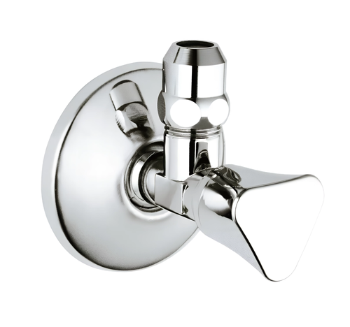 Угловой вентиль GROHE 22951 00M, латунь, хромированный, универсальный, 1/2"