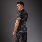 Рашгард Venum Matupa Short Sleeve black/grey/gold