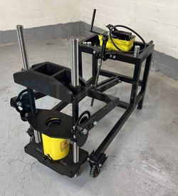 ТИТАН (ТТН-101П) Выпрессовщик шкворней гидравлический, на тележке, с пневмоприводом, 100 т