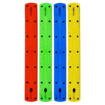 Линейки гибкие для школы 30 см, 4 шт, MC-Basir, набор гнущихся линеек для детей, 300 мм, цветные полупрозрачные, ассорти 4 цвета