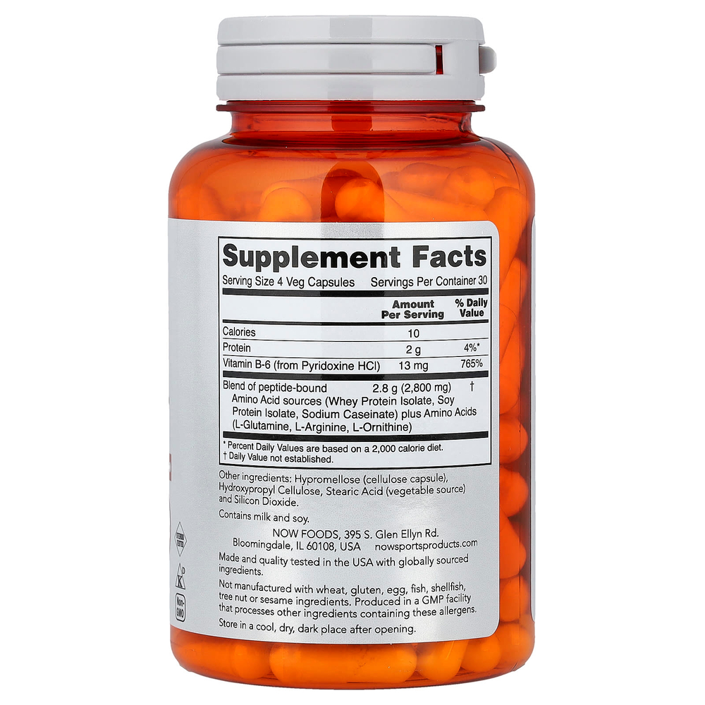 NOW Foods, Sports, Amino Complete™, 120 растительных капсул