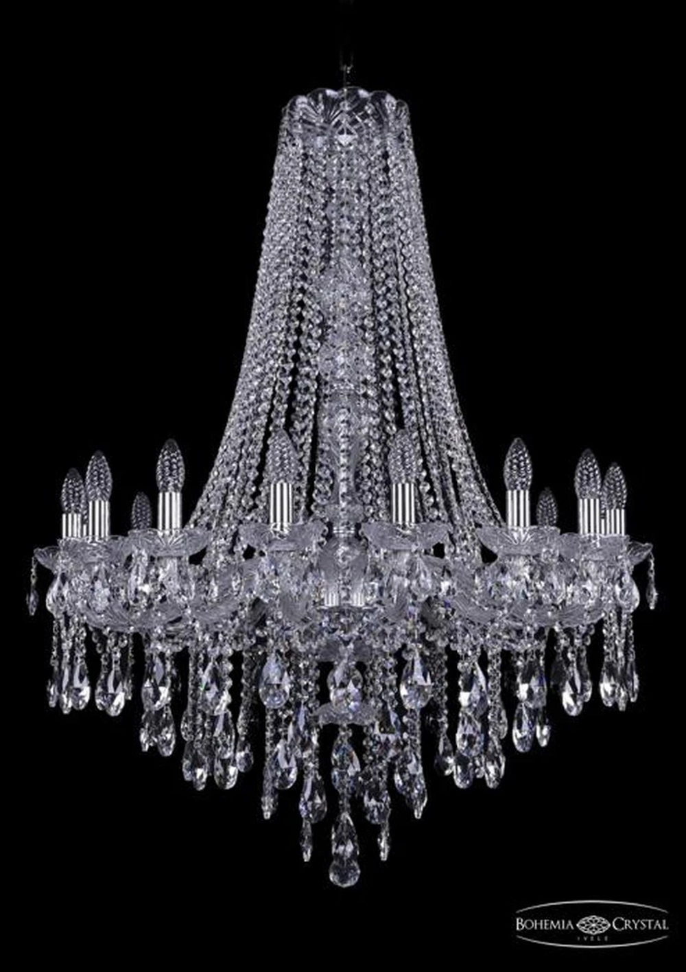 Подвесная люстра Bohemia Ivele 1415/16/300/h-108/Ni