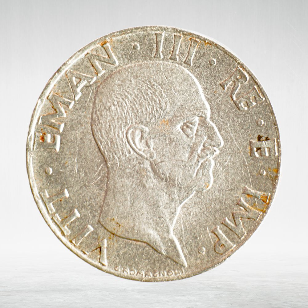 Italy 50 Centesimi 1942 R "Victor Emmanuel III - Eagle and Fasces", XF