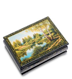 Народные промыслы ШК-11/ 2-I Шкатулка в технике декупаж (8х10х4)